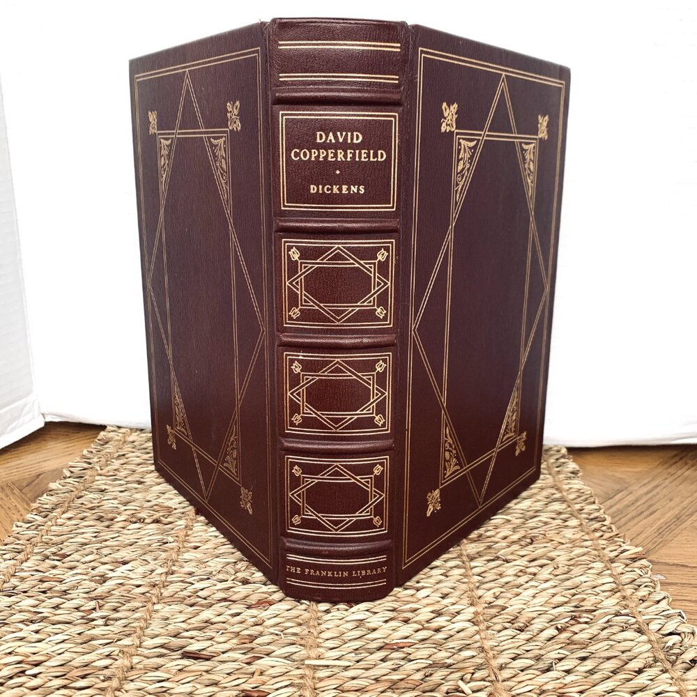 David Copperfield, Dickens 1976 w Editor Notes Leather Franklin Lib MINT